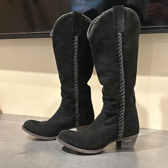 Lane PJ Black Suede Boots - Picture 2 of 9